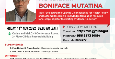 Boniface Mutatina PhD Poster