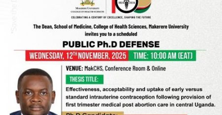 Public Ph.D. Defense – Dr. Herbert Kayiga